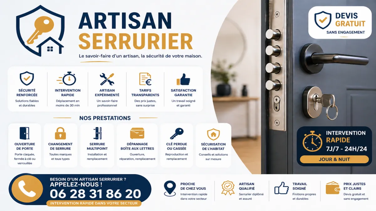 serrurier Aurons dépannage serrurerie urgence 24h/24 pas cher